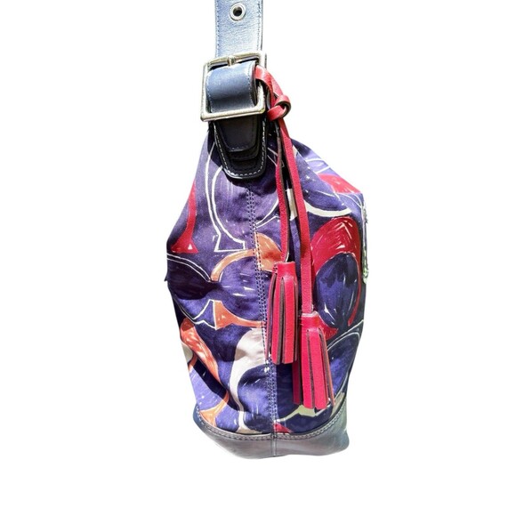 Coach Heritage C Print Leather Trim Duffle Bag - Picture 13 of 13